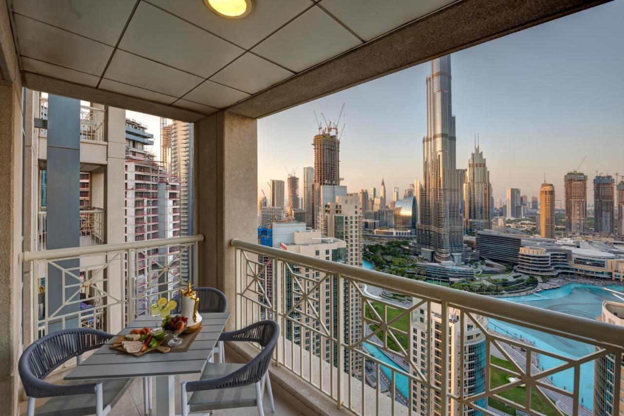 Durrani Homes - Designer 2Br Apt With Stunning Burj Khalifa And Fountain View Дубай Екстериор снимка